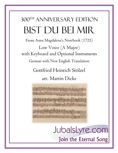 Bist du bei mir (Low Voice and Keyboard with Optional Instruments)