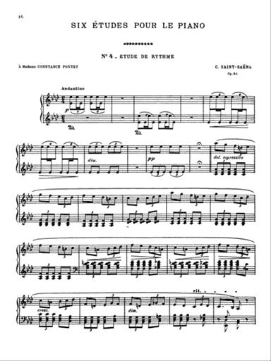 Saint-Saƫns: Six Etudes, Op. 52