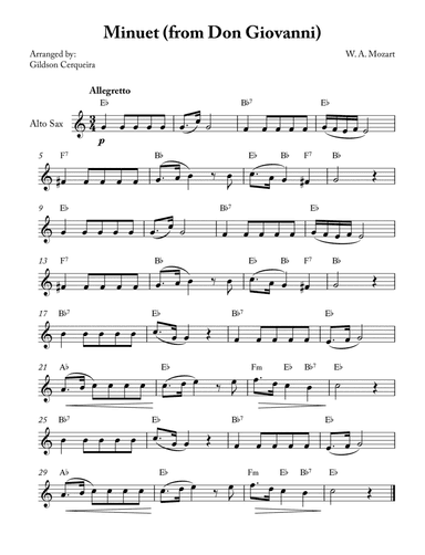 Minuet (from Don Giovanni)