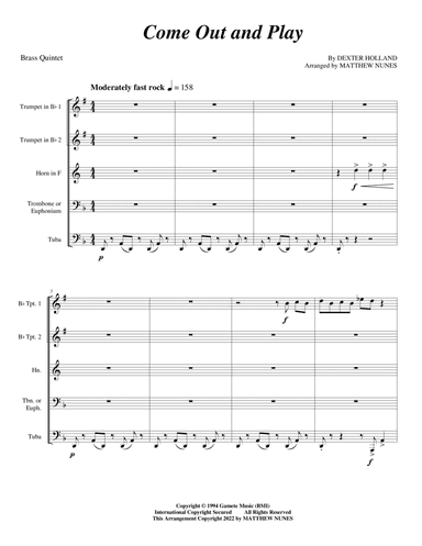 Come Out And Play (keep 'em Separated)