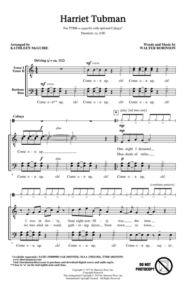 Harriet Tubman (arr. Kathleen McGuire)