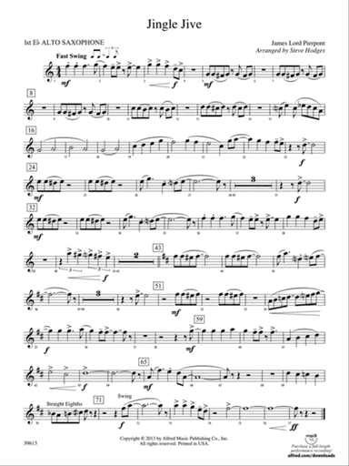 Jingle Jive: E-flat Alto Saxophone