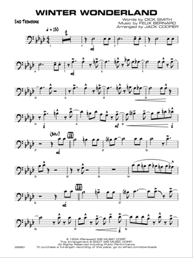 Winter Wonderland: 2nd Trombone