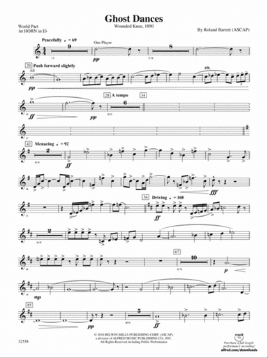 Ghost Dances: (wp) 1st Horn in E-flat