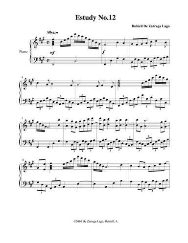 Etude No.12