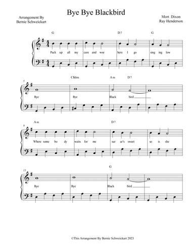 Bye Bye Blackbird