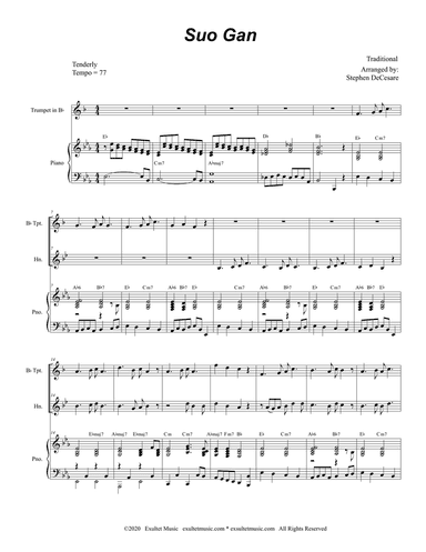 Suo Gan (Duet for Bb-Trumpet and French Horn)
