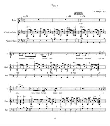 Rain (Tenor Solo)
