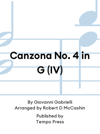 Canzona No. 4 in G (IV)