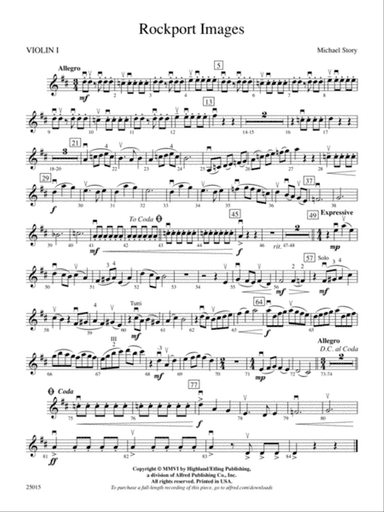 Rockport Images: 1st Violin