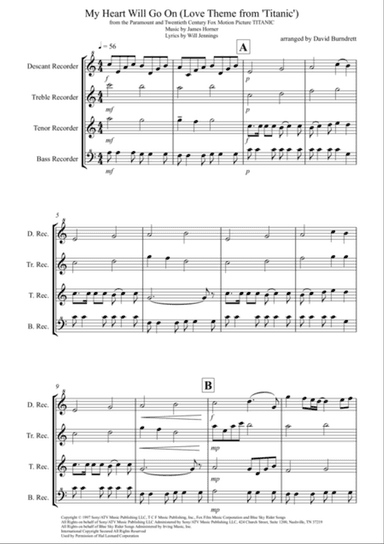My Heart Will Go On (Love Theme from Titanic)