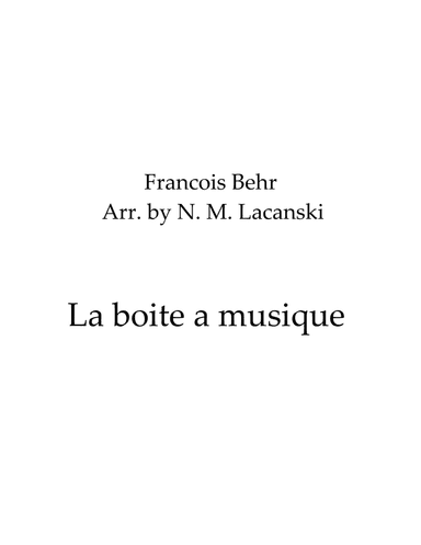 La boite a musique