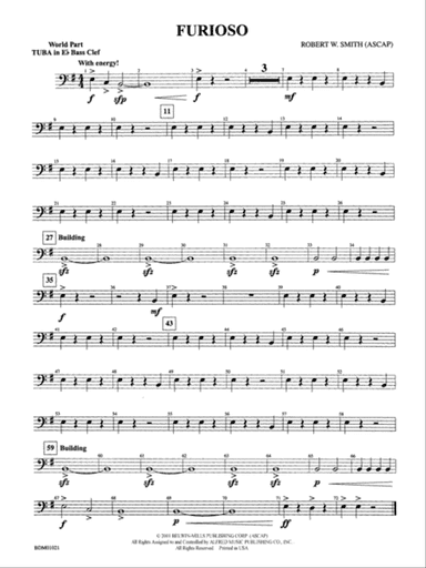 Furioso: (wp) E-flat Tuba B.C.