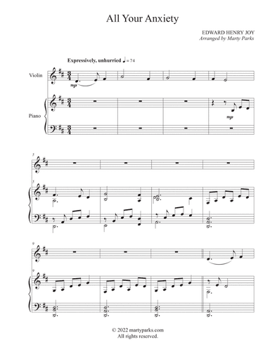 All Your Anxiety (Violin-Piano)