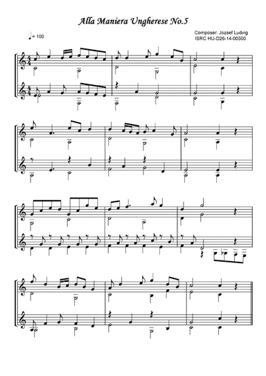 Alla Maniera Ungherese No.5