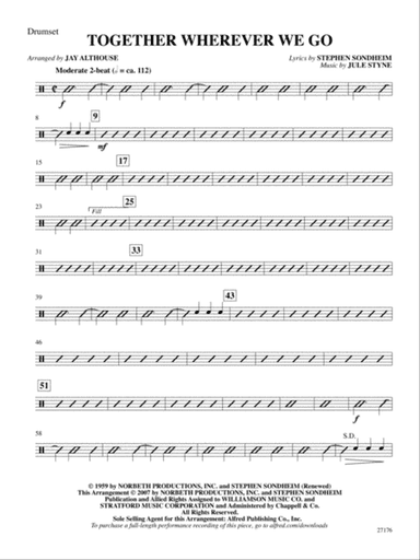 Together Wherever We Go (from Gypsy): Drums