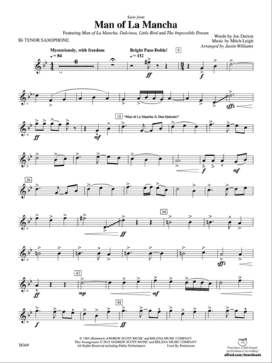 Man of La Mancha: B-flat Tenor Saxophone