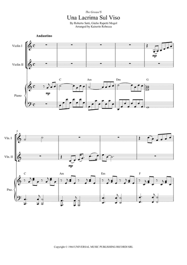 Tears On My Face (lacrima Sul Viso)