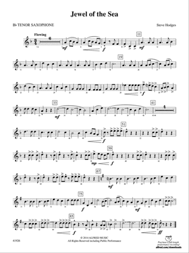 Jewel of the Sea: B-flat Tenor Saxophone