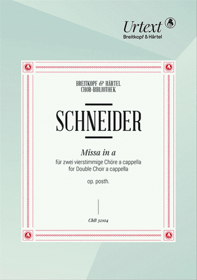 Missa in a op. posthum