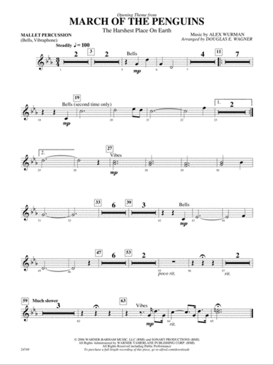 March of the Penguins, Opening Theme from (The Harshest Place on Earth): Mallets