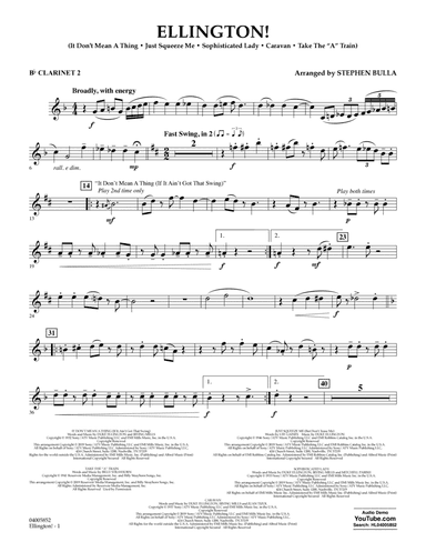 Ellington! (arr. Stephen Bulla) - Bb Clarinet 2