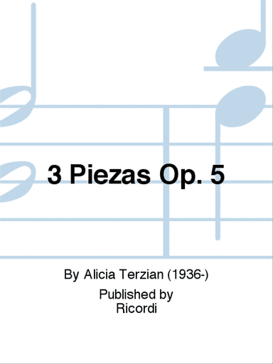 3 Piezas Op. 5
