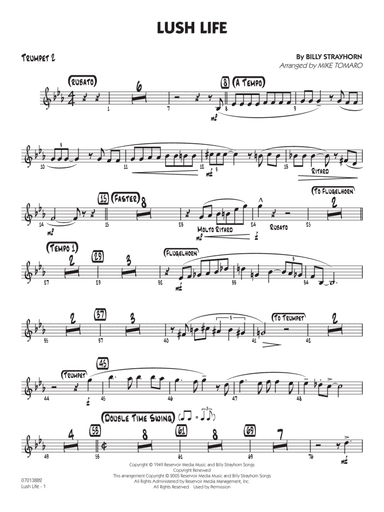 Lush Life (arr. Mike Tomaro) - Trumpet 2
