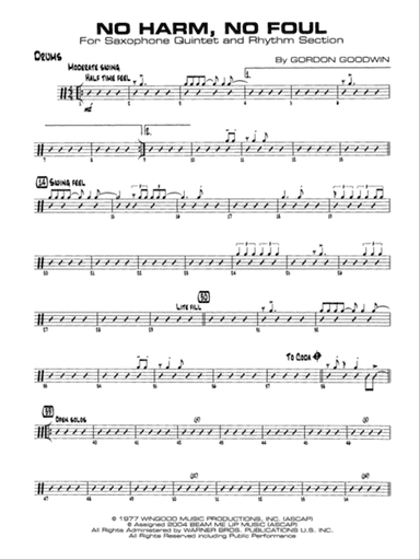 No Harm, No Foul: Drums