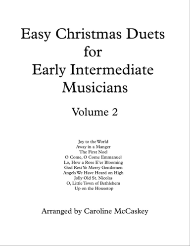 Easy Christmas Duets for Early Intermediate Viola and Bass Duet Volume 2