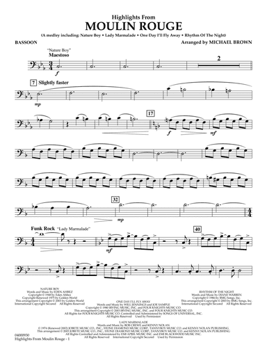 Highlights from Moulin Rouge - Bassoon