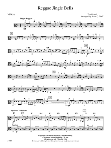 Reggae Jingle Bells: Viola