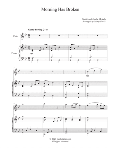 Morning Has Broken (Flute-Piano)