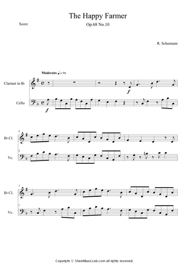 The Happy Farmer Op.68 No.10