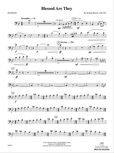Blessed Are They: Bassoon