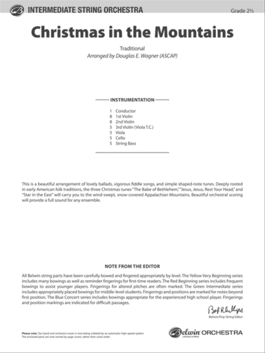 Christmas in the Mountains: Score