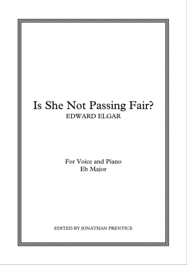 Is She Not Passing (Eb Major)