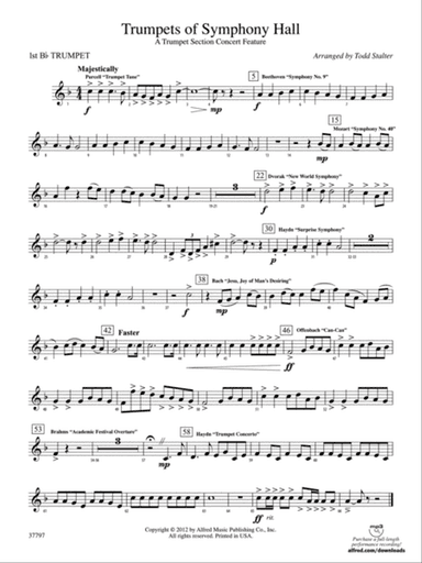 Trumpets of Symphony Hall: 1st B-flat Trumpet