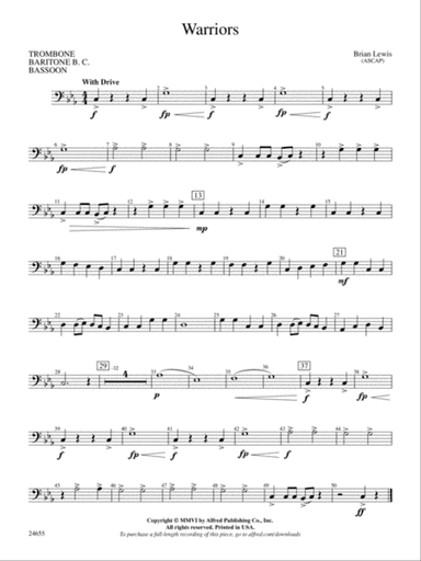 Warriors: 1st Trombone
