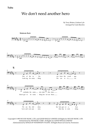 We Don't Need Another Hero