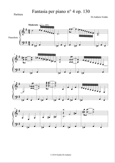 Fantasia n° 4 per piano op. 130
