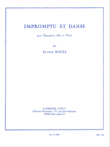 Impromptu Et Danse (saxophone-alto & Piano)
