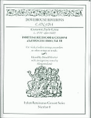 Partito di Ricercari & Canzoni alla Francese, Vol. III (1606)