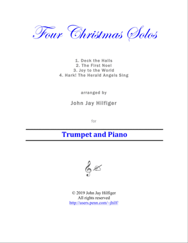 Four Christmas Solos for Trumpet