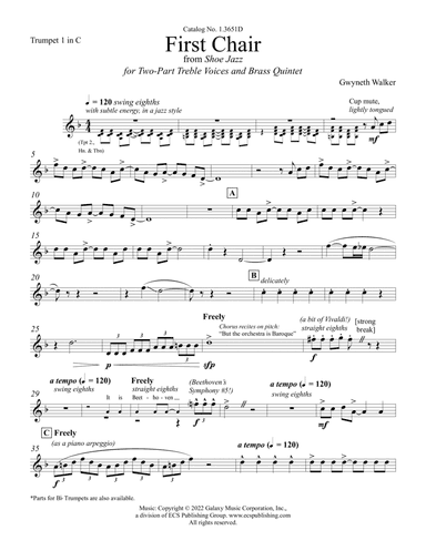 First Chair: from Shoe Jazz (Brass Quintet Parts)