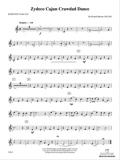 Zydeco Cajun Crawdad Dance: Baritone T.C.