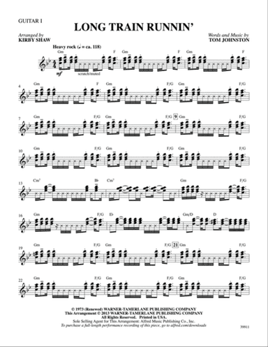 Long Train Runnin': Guitar