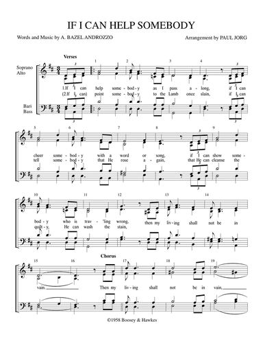 If I Can Help Somebody