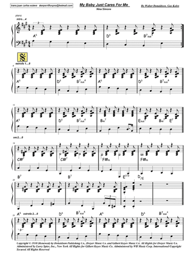 My Baby Just Cares For Me