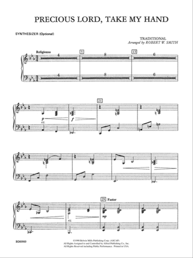 Precious Lord, Take My Hand: Synthesizer